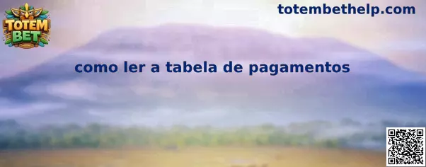 Como ler a tabela de pagamentos